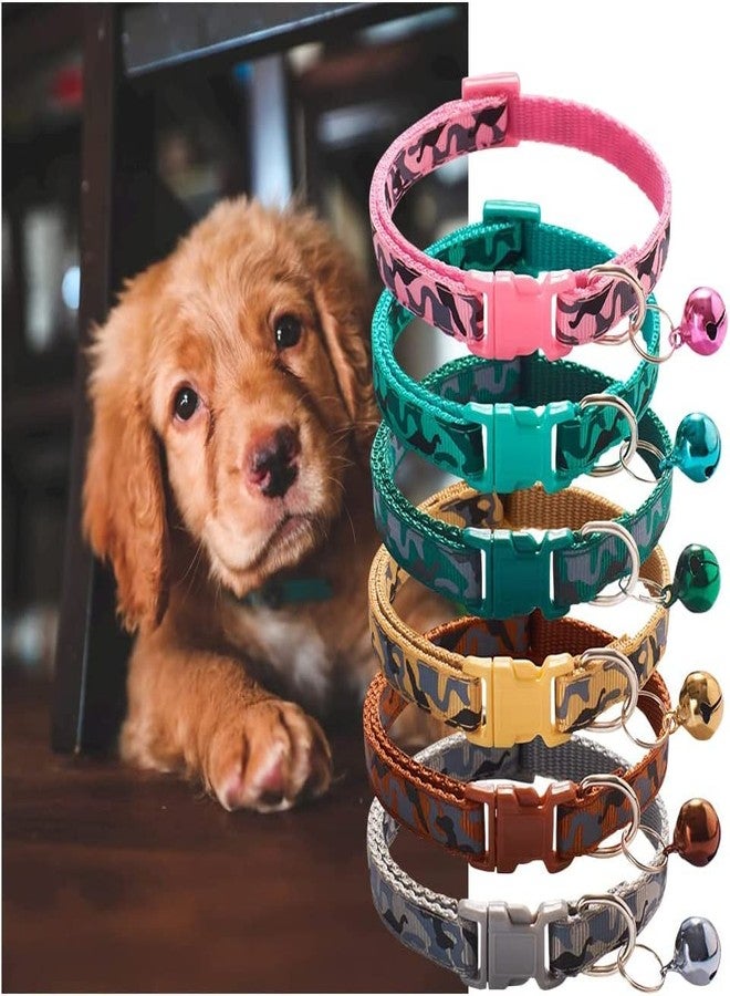 RoverPets طوق تعريف جرو من روفر بيتس | طوق تعريف من النايلون الناعم | طوق جرو قابل للتعديل مع آلية أمان قابلة للفك | طوق ولادة للجراء والقطط حديثة الولادة (عبوة من قطعة واحدة، طوق بنقشة عسكرية) - Image 5